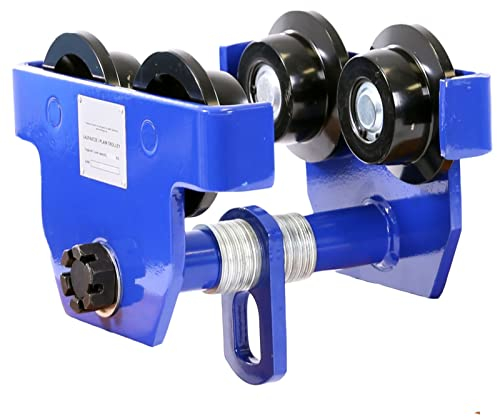 Pallit Laufkatze TROLLEY | 1000 kg Tragkraft | 80-146 mm Flanschenbreite | Krankatze Rollfahrwerk Handfahrwerk
