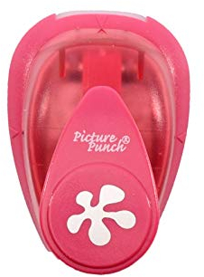 Vaessen Creative 21436-002 Motivstanzer, Small Stanzer Stelle, Ausstanzung 1,5 cm Weit, Metall, lila, 6.5 x 4.5 x 4.4 cm