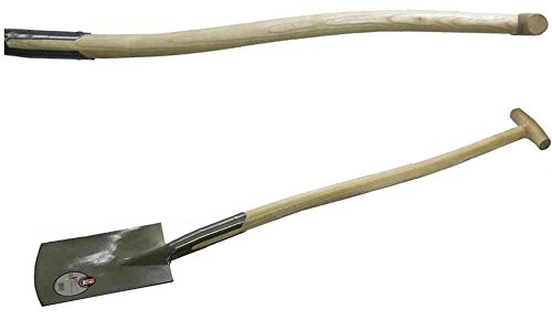 Ideal 24010230 Doppelfeder-SpatenE1 Größe 2 Gärtner,ergonomischer T-Stiel 85 cm