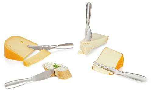 Boska 330100 Käsemesserset Mini 4-teilig, Edelstahl, silber