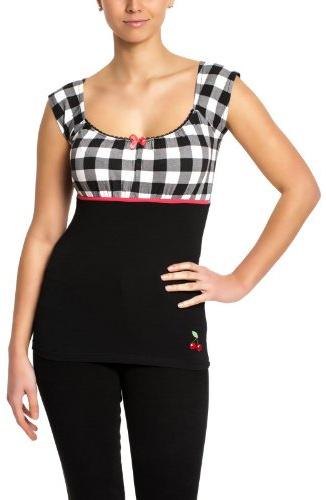 Pussy Deluxe Evie Shirt Plaid Black/White