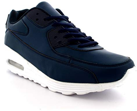 Get Fit Mens Fitness Air Bubble Sport Walking Running Performance Shoes Lightweight Trainers , navy Navy, 8 UK