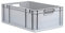 aidB Eurobox NextGen Grip, 600x400x220 mm, Griffe offen, robuste Plastikbox aus Kunststoff mit ergonomischen Griffen, stapelbare Kunststoffkiste, ideal für die Industrie, 1St.