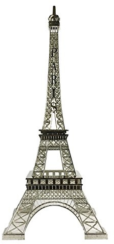 Allgala Eiffelturm-Statue, 61 cm, Metalllegierung, silberfarben