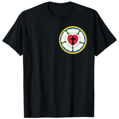 Lutheraner Martin Luther Herz Rose Concords Reformationskreuz T-Shirt
