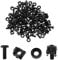 Create idea 50 Pack M6 Cage Nuts Bolts & Washers Screw Set for Network Cabinets Mount Server Black