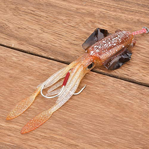 köder Octopus Gefälschter, Soft Luminous Fake Angelköder, Angelgerät Octopus Angelköder, Tintenfisch-Angelköder, 3D Eyes Sea/Süßwasser zum Angeln(2#)