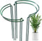 OAHAO 4 Pack Plant Support Stakes Ring Cage,Metal Half Round Plant Ring 21×35cm Large Peony Cages and Supports for Outdoor Plants, Tomato,Vegetable, Hydrangea,Rose,Flowers Vine