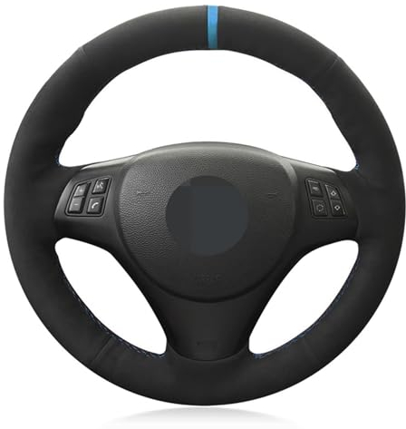 WANGXI Handgenähte Auto-Lenkrad-Abdeckung,Für BMW M-Sport M3 E90 E91 E92 E93 E87 E81 E82 E88 X1 E84,Zubehör für Lenkgriffschutzabdeckungen