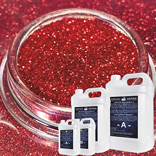 Dipoxy 2K-700 Epoxidharz mit Pigment 0,75kg + 10g Rot05