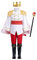 OBEEII Costume Prince Charmant pour Enfants, Déguisement Prince Charmant Cendrillon garçons, Costume Enfant Prince Royal Blanc01 3-4 Ans