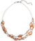 Bulinlin Damen Silber Perlenkette mit Kristall Statement Mehrreihige Boho Choker Halskette Modeschmuck Geburtstagsgeschenke für Frauen（13-Brown）