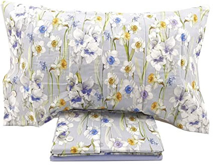 Bossi Completo lenzuolo MATRIMONIALE collezione MARTHA O'NEIL articolo AMABEL 8417 variante 21 azzurro