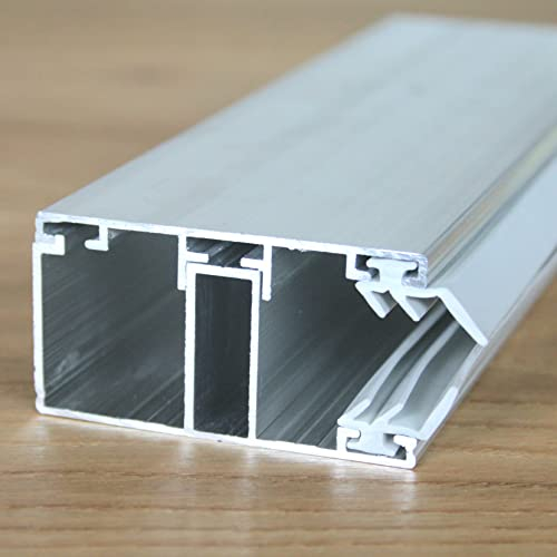 Löffert® Rand-Profil Aluminium - Aluminium | Alle Längen: 2-7m | Breite: 60mm für 16mm Stegplatten HKP PC … (2500mm)