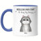 Kiddle-Design Propriétaire de chat Tasse Bleue personnalisée Cadeau Papa chat Amoureux des chats Proverbe Nom Ami des chats Animal de compagnie