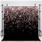 AIIKES 8x8FT Or Rose et Noir Bokeh Photographie Toile de Fond Or Rose et Noir Paillettes Toile de Fond Mariage Fête d'anniversaire Photo Toile de Fond Studio Props 11-893