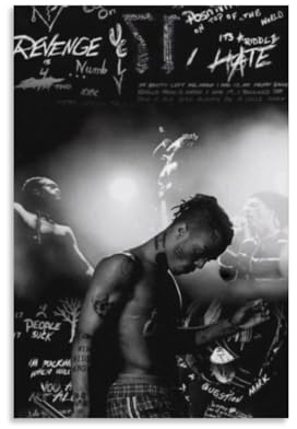 ENILSA Xxxtentacion Musician Poster Dekorative Malerei Leinwand Wandkunst Wohnzimmer Poster Schlafzimmer Malerei,Wandkunst Bilddruck Moderne Familienzimmer Dekor 12x18inch(30x45cm)