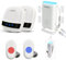 LIOTOIN Wireless Caregiver Pager Elderly Alarm Call Button Personal Alarms Call Bell Panic Button for Elderly Patient Nurse (2 waterproof Transmitters 1 Portable Receiver 2 UK Plug-in Receiver)