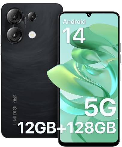 UMIDIGI G9 5G Handy, Android 14 Smartphone ohne Vertrag, 90HZ Octa-Core,12GB+128GB Smartphone,6.75 HD+Display, 50MP,Face & Fingerprint Unlock, 5000mAh,GPS, Dual SIM 5G Smartphone
