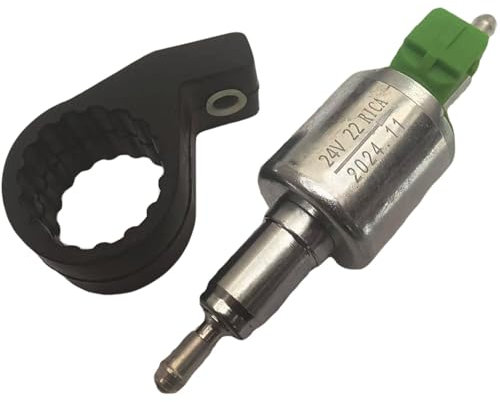 Amazleer 12V 22ML Ölpumpe Kraftstoffpumpe für 2KW 5KW 8KW, Heizungspumpe Dosierpumpe für Webasto Eberspacher, Kraftstoffdosierpumpe mit Ölpumpendeckel für Standheizung und Autoheizung (12V 22ML)