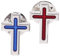 FELTECHELECTR 2stücke Kreuz Brosche Anstecknadel Für Religiöse Anstecker Für Anzüge Stilvolle Dekoration Für Gottesdienste Und Besondere Anlässe