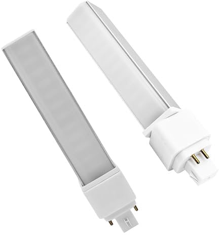 QLEE G24q Bombilla Led De 4 Pines Pl-c Retrofit Cfl Reemplazo 26w 1400 Lúmenes 314° Rotación Libre Flicker Free Horizontal Empotrada Gx24q Bombilla Verde Suave Luz Blanca Cálida Suave 3000k 2 Pcs