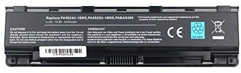 Replacement Laptop Battery Compatible for Toshiba PA5108U-1BRS Pa5109U-1Brs Pa5110U-1Brs Pabas271 Pabas272 Pabas273 5200mah 6 Cell