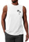 UMIPUBO Mens Top Vest Sleeveless T-Shirt Round Neck Printed Tank Top Summer Palm Tree Beach Holiday Male Casual Loose Lightweight Top(White A,XL)