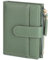 RRANCharltu Portefeuille Femme Cuir, Porte Monnaie Femme Petit Portefeuilles et Porte-Cartes avec Fermeture éclair Poche à Monnaie, Vert
