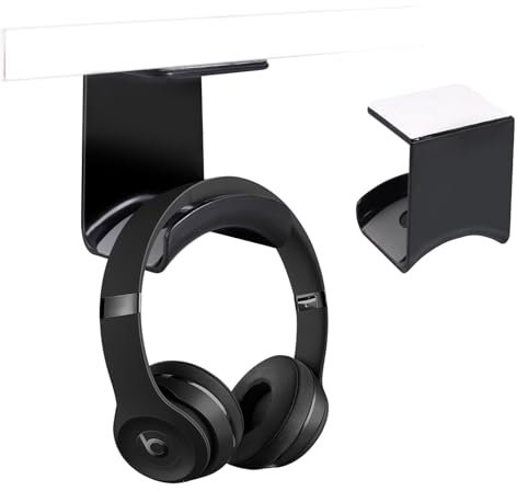 COEKI 2 Stück Headset Halter Kopfhörer Halterung Headset Halterung für Mehrere Geräte Schreibtisch Tisch Wand, Tisch, Gaming Headphones Platzsparend & rutschfest