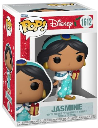 Funko POP! Disney: Princess Holiday - Jasmine (Disney Princesses) | Official Cartoon/Animation Merch - Collectable Vinyl Figurine for Shelf Display - Birthday Gift Idea for Fans and Collectors