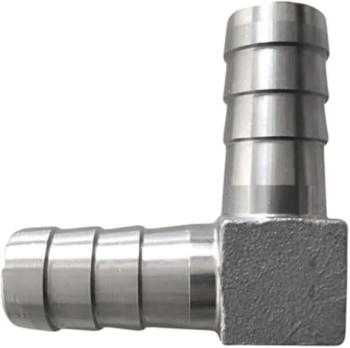 Luftleitungskompressor-Schlauchanschlüsse L-förmiger 90°-Pagodenbogen, 6 8 10 12 14 15 16 19 20 25 32 40 mm Schlauchanschluss 304 Edelstahl 90-Grad-Winkelanschluss, Rohr for Wasser, Gas, Kraftstoff(40