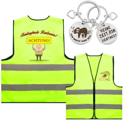 HANGGON Regalo Pensione Gilet Pensione Gilet Catarifrangente Regali Pensione Divertenti Regali Per Pensione (Uomini)