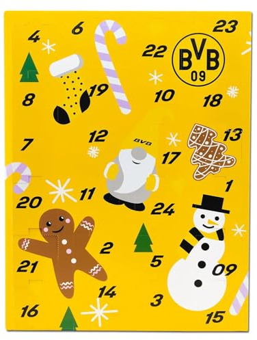 Borussia Dortmund BVB Socken Adventskalender 24 Paar