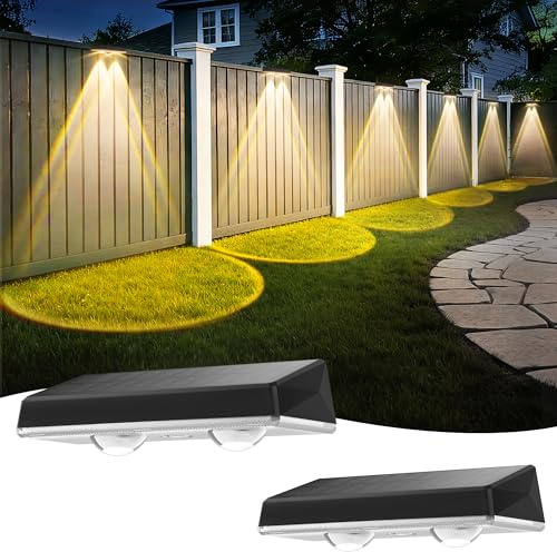 Delaiglow Solar Wandleuchten für Außen Solarlampen für Außen Wand mit 3 Farbtemperaturen IP67 Wasserdichte Solarwandleuchten Solarleuchte für Garten Balkon Terrasse Treppen 2er