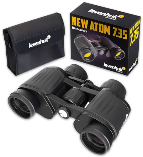 Levenhuk New Atom 7x35 Fernglas für Erwachsene – Leicht, Robust | Professionell, Wasserdicht, mit BaK4-Prismen & FMC-Linsen, Ideal für Vogelbeobachtung, Jagd, Wandern & Konzerte