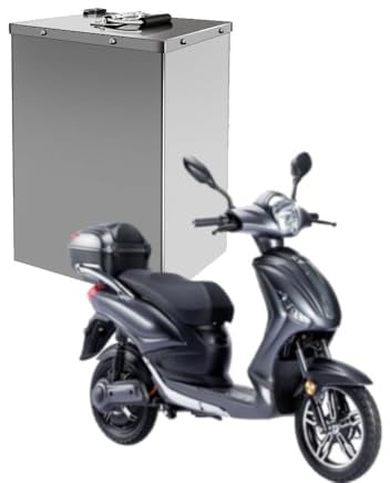 Batterie agli Ioni di Litio da 48V/60V/72V con BMS, Batterie Ricaricabili ad Alta Capacità da 30Ah/35Ah/45Ah/60Ah, Adatte per Motociclette, Veicoli Elettrici, Biciclette e Tricicli (48V35Ah)