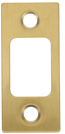 Générique Plaque de Gâche à Pêne Dormant en Acier Inoxydable Or, Design Précis et Installation Facile pour Portes en Bois de Chambre, Sécurité Renforcée