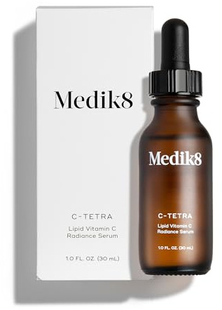 Medik8 C-Tetra - Balancing Vitamin C Serum For Face - Smooths Fine Lines and Wrinkles - Face Serum with Squalane - Vegan and Gluten Free - 1.0 oz