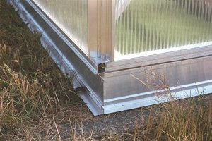 Gartentec Aluminium Fundamentrahmen für Gewächshaus Typ F2 - Typ F6 (Typ F2: 1,54 x 2,27 m (LxB))
