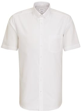 Seidensticker Herren Business-Hemd - Regular Fit - Bügelfrei - Button-Down-Kragen - Kurzarm - 100% Baumwolle