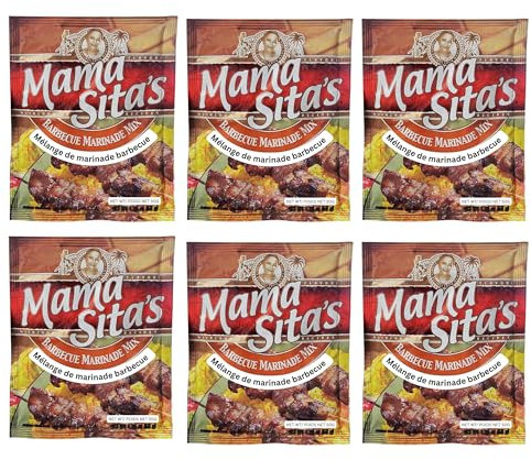 Mama Sita's Barbecue Marinade Mix, Six Pack (6), 1.76 oz (50 g)