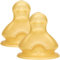 NUK First Choice+ Baby Bottle Teat, 6-18 Months, Latex with Large Feed Hole, Anti-Colic, 2 Count