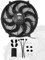 12 inch Slim Fan Push Pull Electric Radiator Cooling Fans 12V Mount Kit Unversal Black