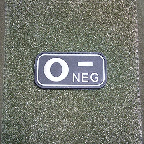 Copytec Blutgruppe O- NEG Null Blut Negativ Einsatz Erkennung FschJg 5x2,5cm #16265