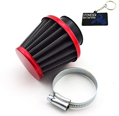 Stoneder, filtro dell'aria rosso, 38 mm, 50 cc, QMB139, scooter, 70 cc, 90 cc, 110 cc, 125 cc, ATV Pit Dirt Bike