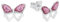 Amor Ohrstecker 925 Sterling Silber Mädchen Kinder Ohrschmuck, 0,7 cm, Silber, Schmetterling, Kommt in Schmuck Geschenk Box, 2021288