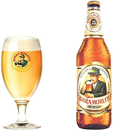 24 x Birra Moretti L'autentica 4,6% vol. Originalkiste 0,33L Flasche MEHRWEG