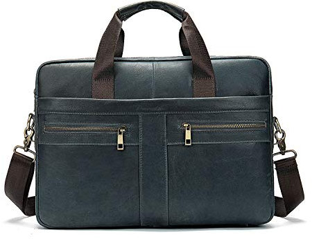FANDARE Homme Mallette Laptop Sacs bandoulière Sacs Business Homme Cuir Sac à Main Imperméable Sac de Messager Crossbody Bag Gris