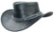 Black Jungle ARAMAC Lederhut Cowboyhut Australienhut Hut schwarz L
